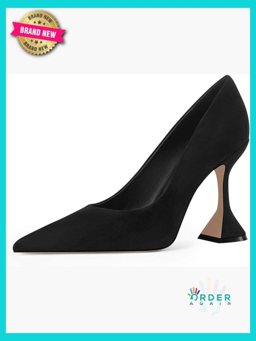Pointed Toe Slip On Pumps Kitten Heel Dress Shoes Party Prom Size Wide Width